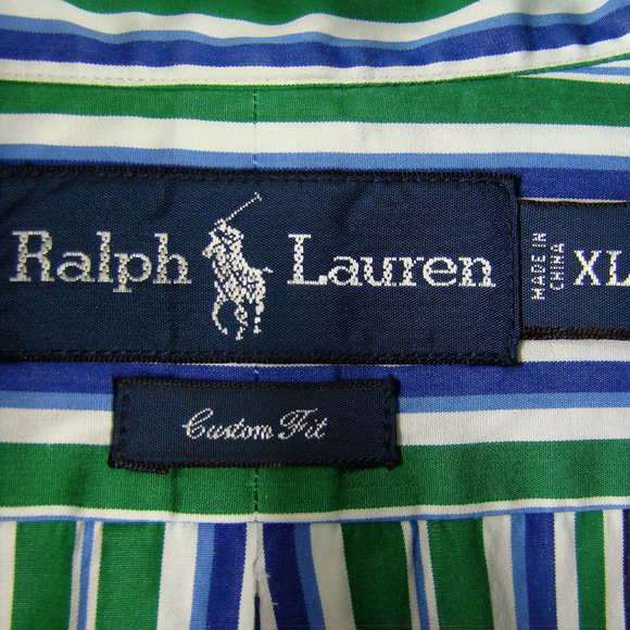 RALPH LAUREN Custom Fit Cotton Button Down Shirt - Picture 4 of 4